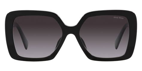 Miu Miu MU 10YS 1AB5D1 56 Black Sunglasses 